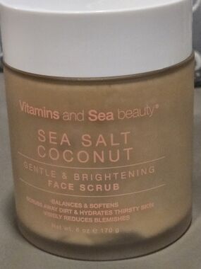 Vitamins and Sea Beauty Sea Salt Coconut Gentle & Brightening Face Scrub